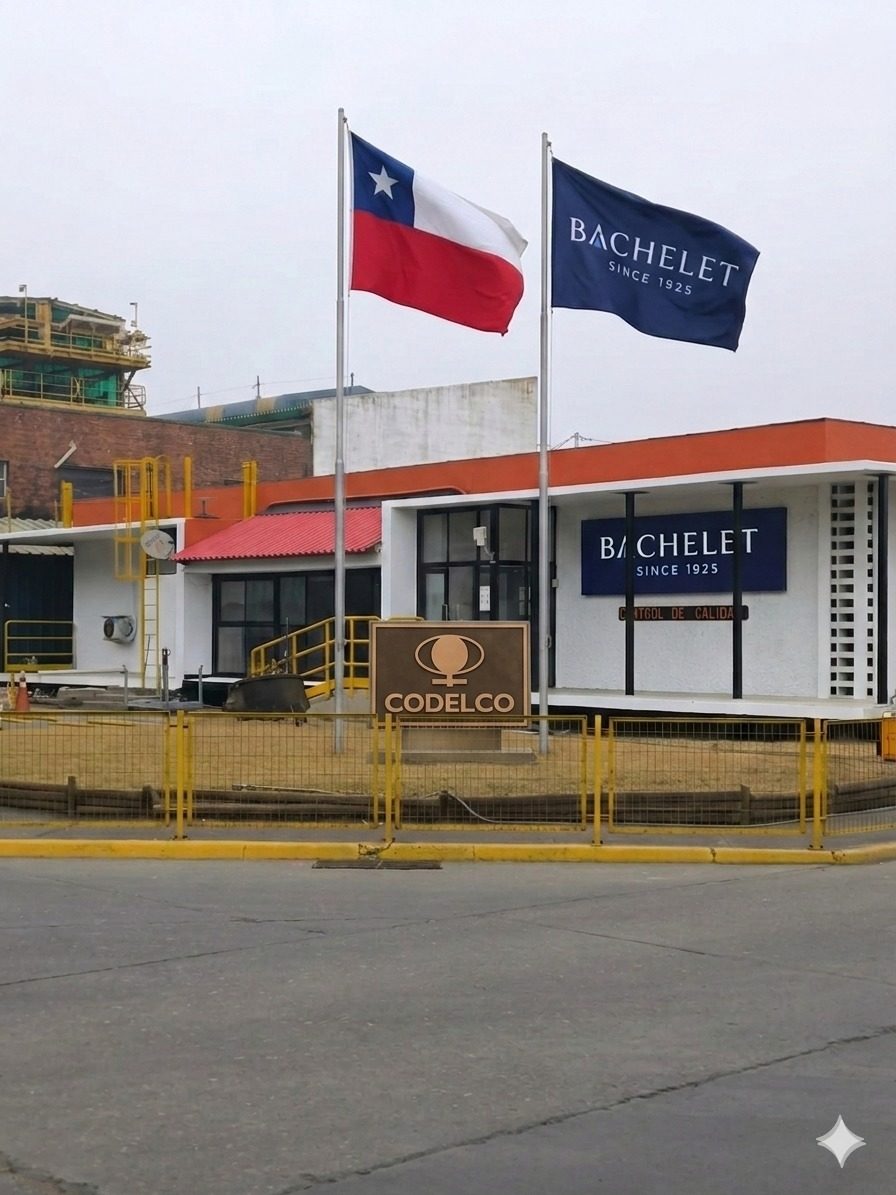 Bachelet Chile lab at Codelco Ventanas